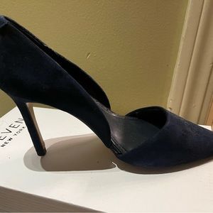 Navy Suede D’orsay Pumps, made by Banana Republic, worn 5-6 times.